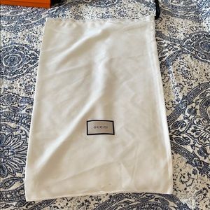 Authentic Gucci satin drawstring dust bag